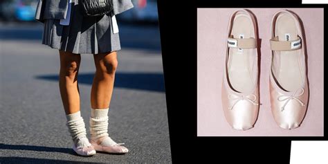 miu miu ballet flats street style|women's flats sandals uk.